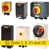 Safety switches 10-630 A zone 1,2,21,22